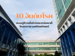 10 อันดับโรคของผู้ป่วยที่เข้ารับการรักษาที่โรงพยาบาลศรีนครินทร์